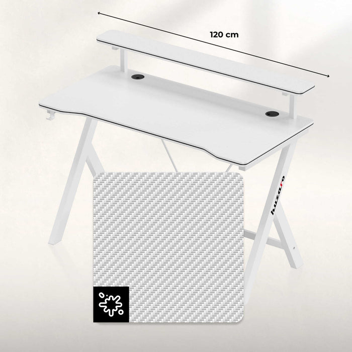 Геймърско бюро Huzaro Hero 1.9 White