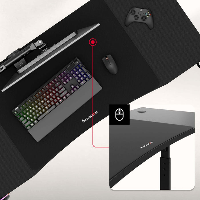 Бюро за игри Huzaro Hero 3.6 RGB Black