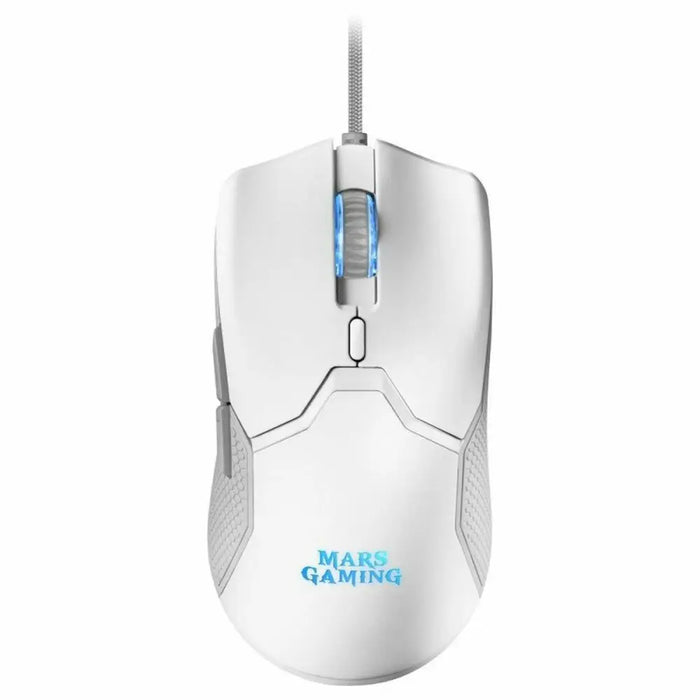 Клавиатура и мишка за игра Mars Gaming MCPXWES Бял Испанска