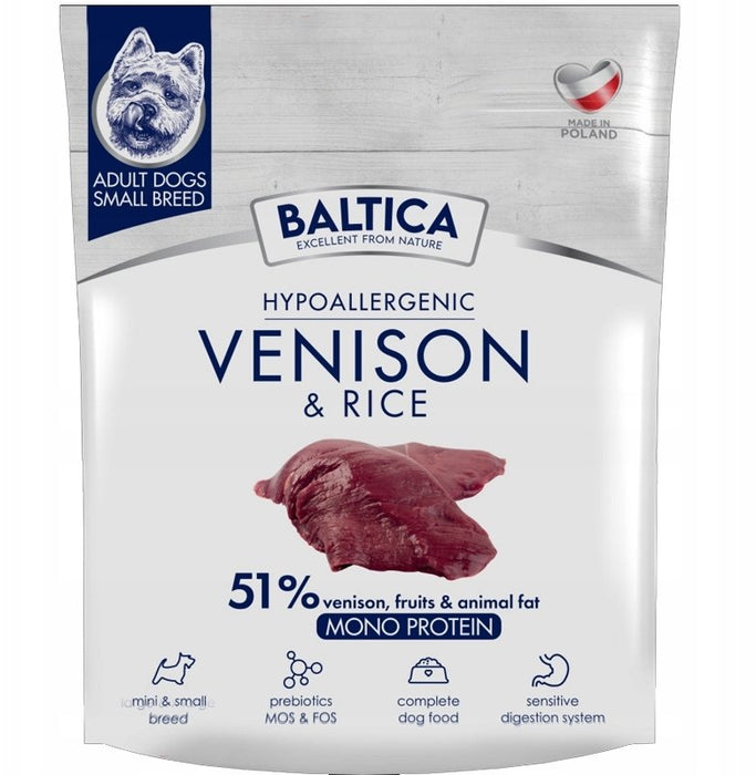 BALTICA NUTRACEUTIC Хипоалергенен еленско месо и ориз XS / S 1 кг
