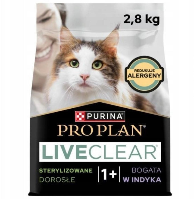 PURINA PRO PLAN LIVECLEAR STERILISED ADULT Bogata w Indyka 2,8 кг