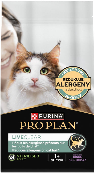 PURINA PRO PLAN LIVECLEAR STERILISED ADULT Bogata w Indyka 2,8 кг