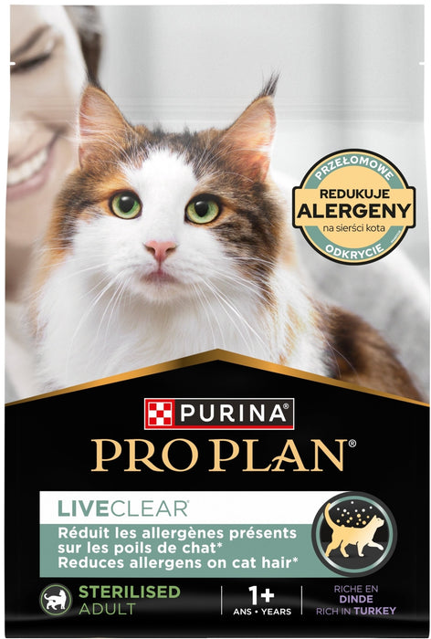 PURINA PRO PLAN LIVECLEAR STERILISED ADULT Bogata w Indyka 2,8 кг