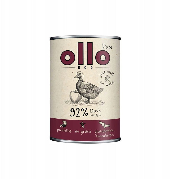 OLLO Pure Duck с ябълка - мокра храна за кучета - 850гр