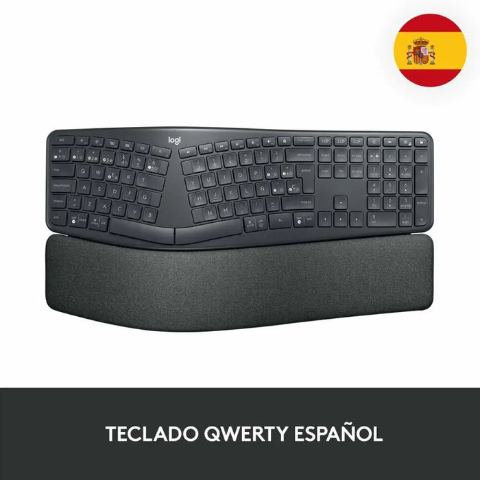Клавиатура Logitech Ergo K860 Черен Сив Графит Испанска