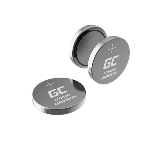 Зелен клетъчен блистер 10x литиева батерия CR2032 3V 220mAh