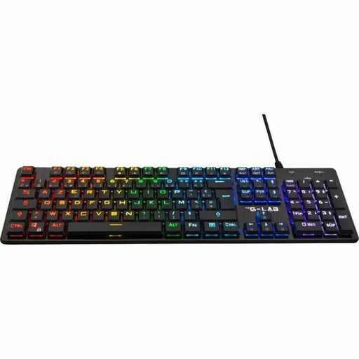 Клавиатура The G-Lab френски AZERTY Червен