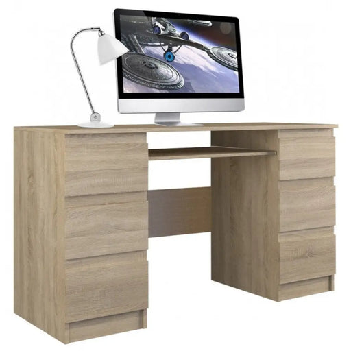 Бюро за компютър Topeshop KUBA SONOMA цвят дъб