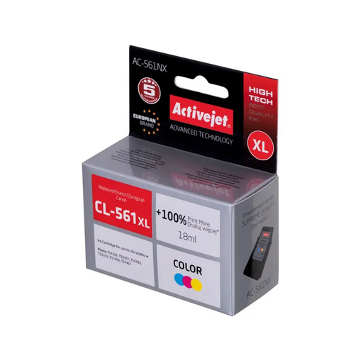Мастило Activejet AC-561NX (заместител за Canon CL-561XL;