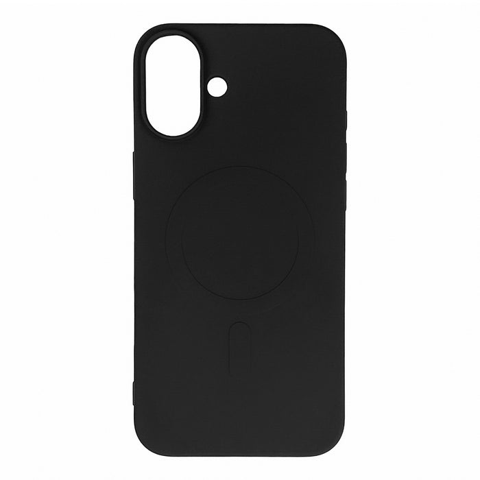 Кейс Liquid Silicone MagSafe за iPhone 16 Plus, черен