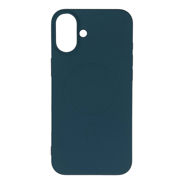 Кейс Liquid Silicone MagSafe за iPhone 16 Plus, тъмносин
