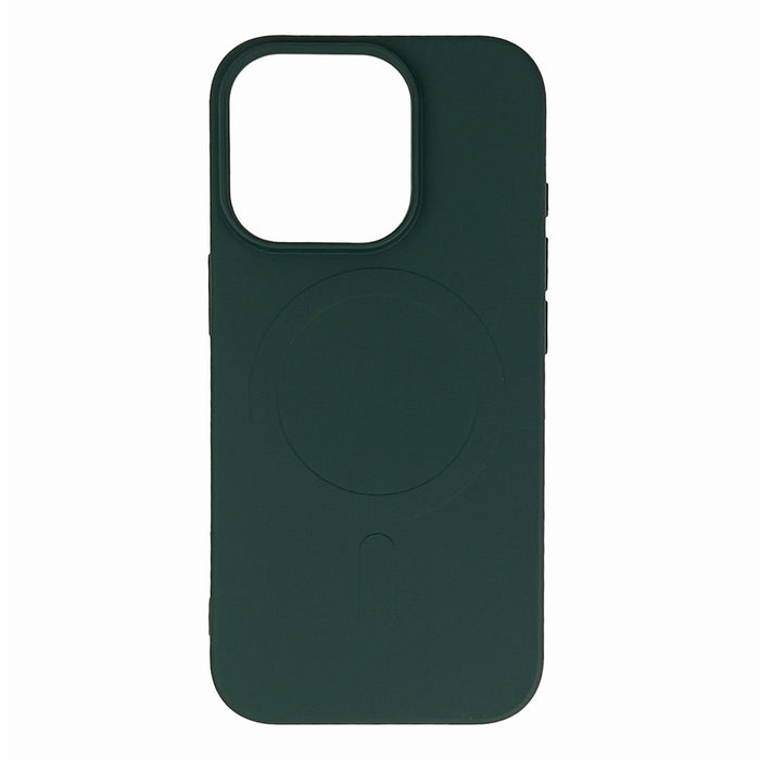 Кейс Liquid Silicone MagSafe за iPhone 16 Pro, тъмнозелен