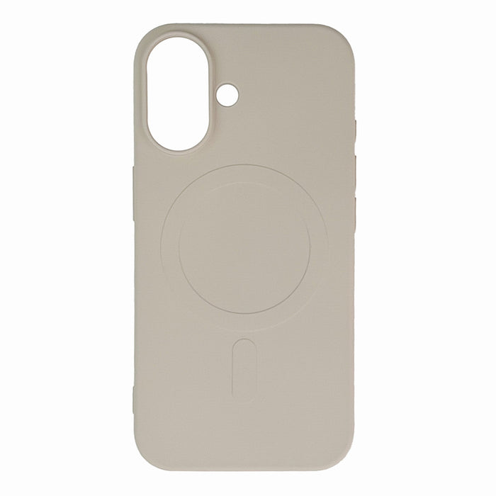 Кейс Liquid Silicone MagSafe за iPhone 16, бежов