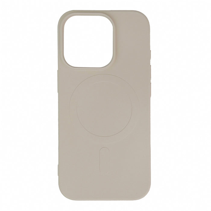 Кейс Liquid Silicone MagSafe за iPhone 16 Pro, бежов