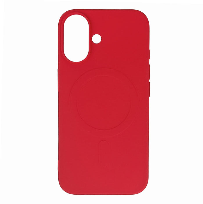 Кейс Liquid Silicone MagSafe за iPhone 16, червен