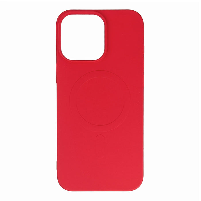Кейс Liquid Silicone MagSafe за iPhone 16 Pro Max, червен