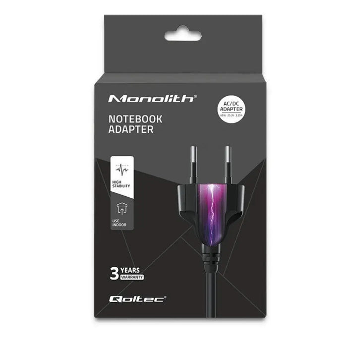 Зарядно устройство Qoltec 51027 | 65W | 5-20.3V | 2-3.25A