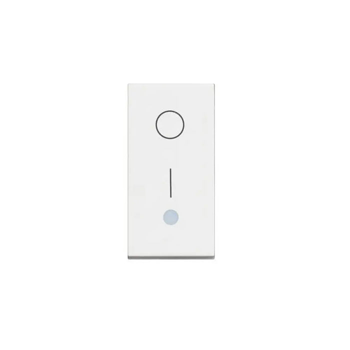 ЕДНОМОДУЛЕН ДВУПОЛУСЕН КЛЮЧ 16А С LED ИНДИКАЦИЯ CLASSIA