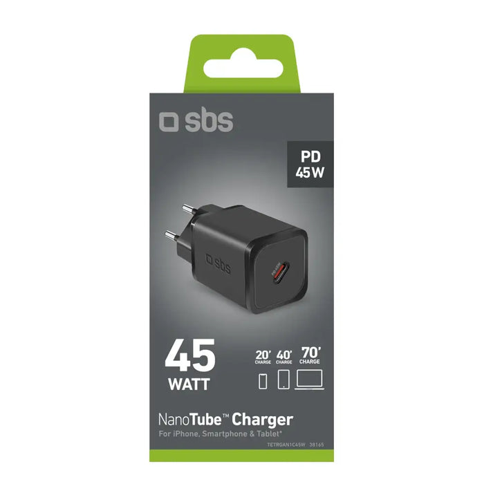 SBS TETRGAN1C45W 45W GaN USB-C стенно зарядно устройство