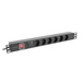 Lanberg разпределителен блок (pdu) 19’’ 1U 16a 2m 6x шуко