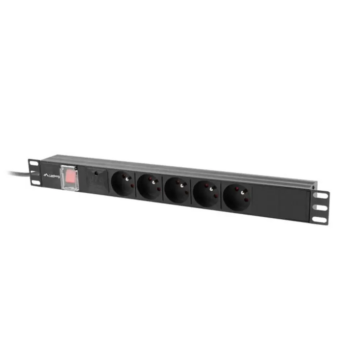Lanberg разпределителен блок (pdu) 19’’ 1U 16a 2m 5x