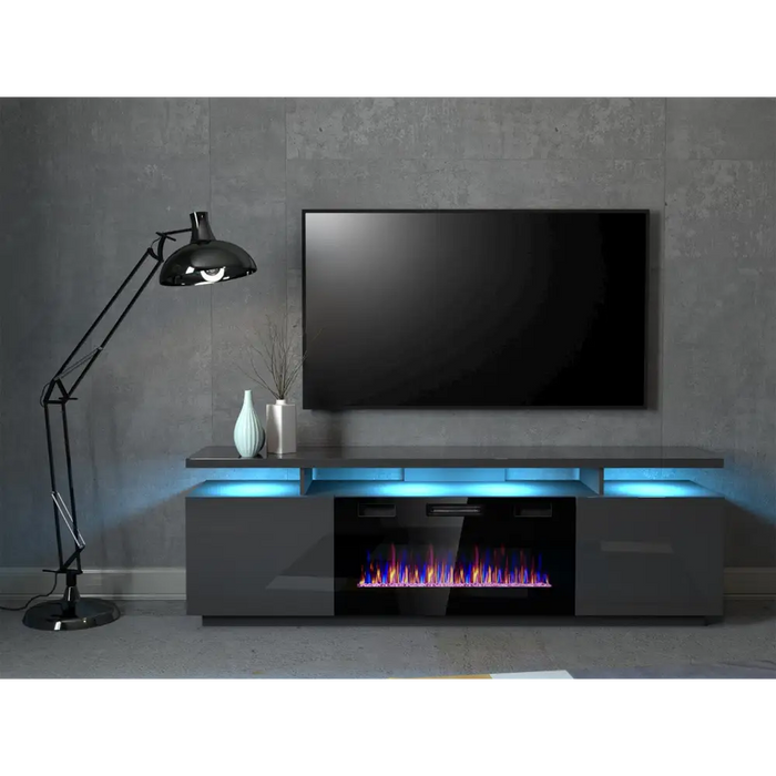 RTV EVA шкаф с електрическа камина 180x40x52 см