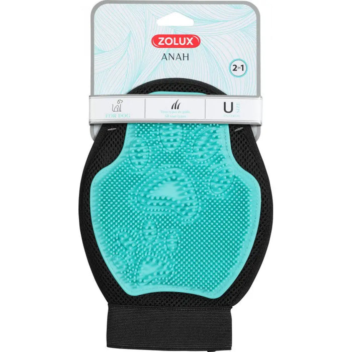 ZOLUX ANAH Двустранна ръкавица за подстригване 2 в 1