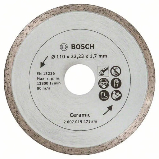 ДИАМАНТЕН ДИСК ЗА РЯЗАНЕ НА НЕМЕТАЛ BOSCH 110x1.7x22.23