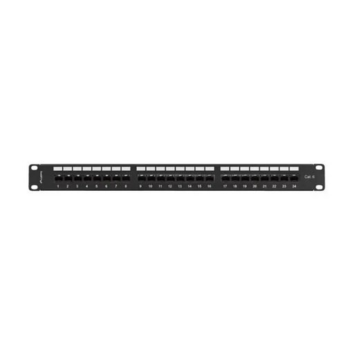 Lanberg пач панел 24 порта 1U 19’’ CAT.6 utp с кабелен