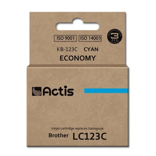 Мастило Actis KB-123C (заместител за Brother LC123C/LC121C;