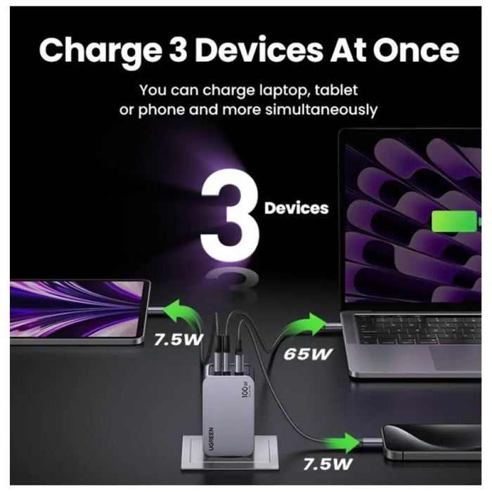 УНИВЕРСАЛНО ЗАРЯДНО УСТРОЙСТВО X757 220V 2xUSB-C 1xUSB A