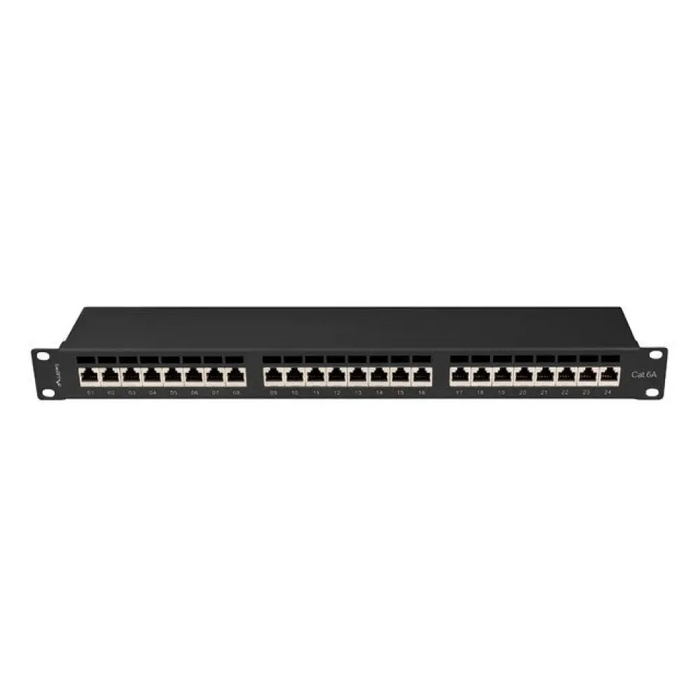 Пач панел Lanberg 24 порта 1U 19’’ CAT.6a ftp с кабелен