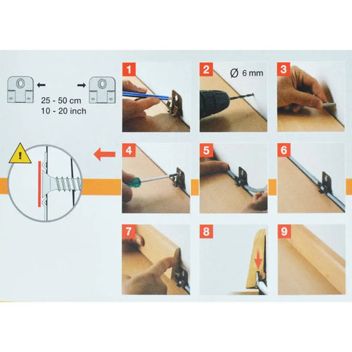КЛИПС ЗА ПОДОВ ПЕРВАЗ DOELLKEN РЕТРО 20 БР.