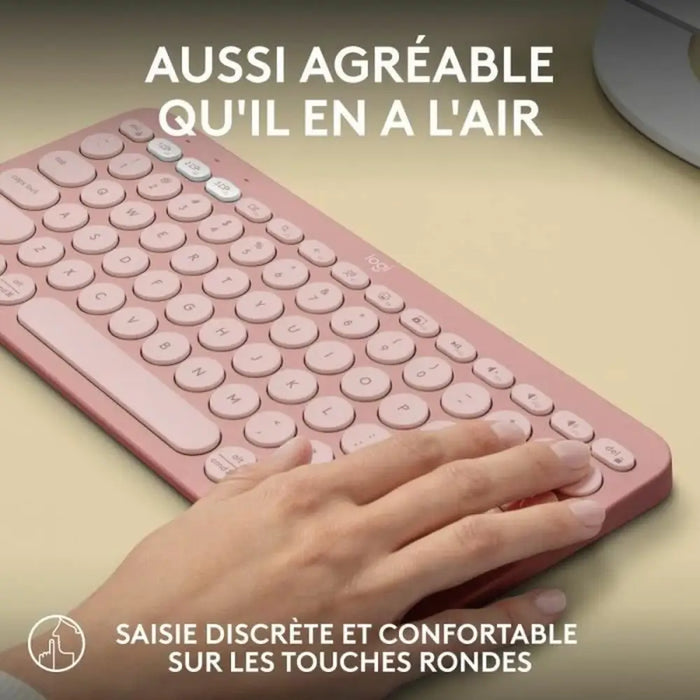 Блуту Клавиатура с Поставка за Таблет Logitech K380 френски