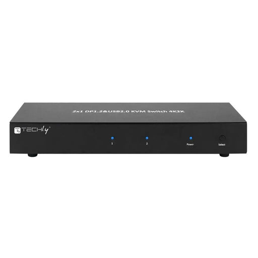 Techly IDATA DP-KVM2 KVM превключвател черен