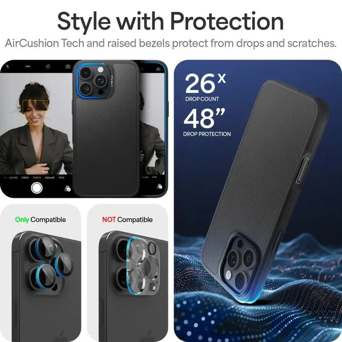 Калъф Spigen Cyrill Kajuk MagSafe за iPhone 16 Pro - черен