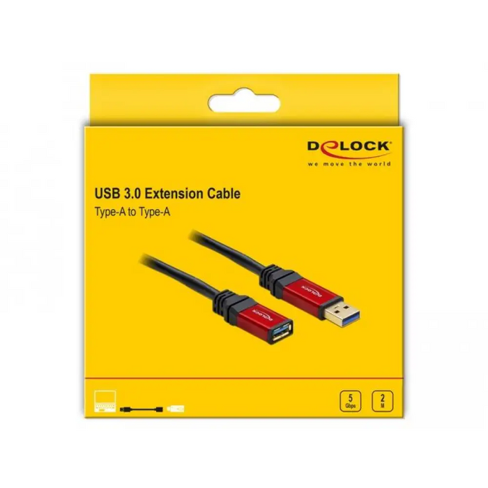 Удължителен кабел Delock USB-A мъжко - USB-А женско 2