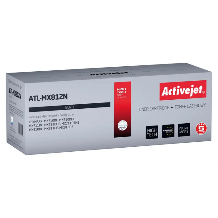 Тонер Activejet ATL-MX812N (заместител за Lexmark 62D2000;