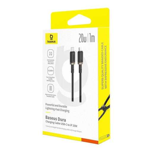 Кабел за бързо зареждане Baseus Dura Type C за iP 20 W 1 m