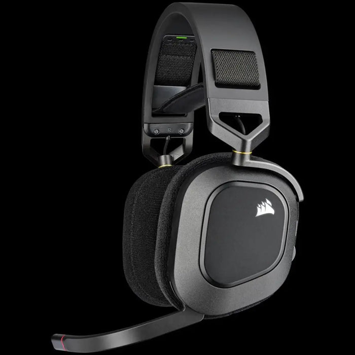 Блутут слушалки с микрофон Corsair HS80 RGB Черен