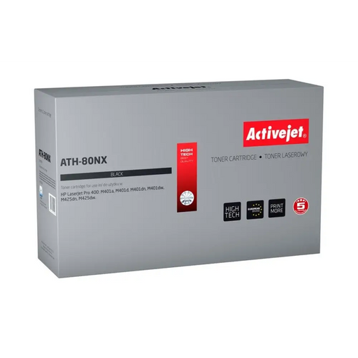 Тонер Activejet ATH-80NX (заместител за HP 80X CF280X;