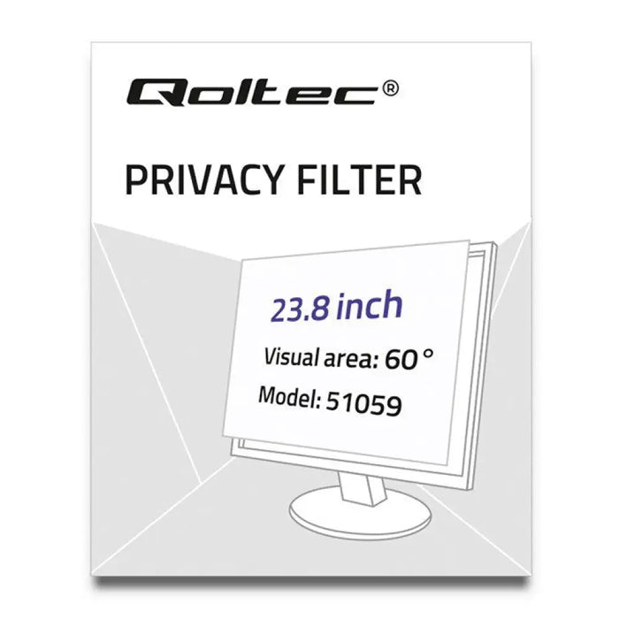 Филтри за поверителност на дисплея Qoltec 51059 60,5 cm