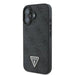 Кожен 4G калъф Guess Triangle Strass MagSafe за iPhone 16
