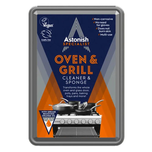 ПАСТА ЗА ПОЧИСВАНЕ НА ФУРНИ И ГРИЛОВЕ 250 G + ГЪБА ASTONISH