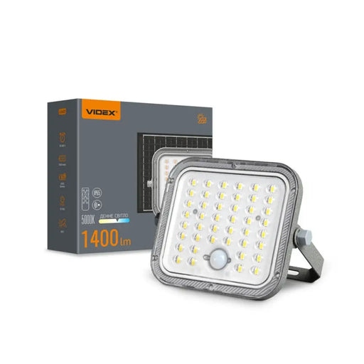 АВТОНОМЕН LED ПРОЖЕКТОР СЪС СОЛАРЕН ПАНЕЛ И ДАТЧИК ЗА