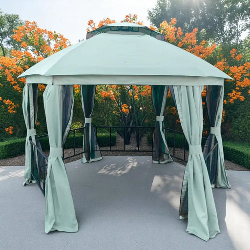 ГРАДИНСКА ШАТРА 370X320XH265CM С МРЕЖА ПРОТИВ НАСЕКОМИ HD