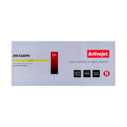 Тонер Activejet ATK-5160YN (заместител за Kyocera TK-5160Y;