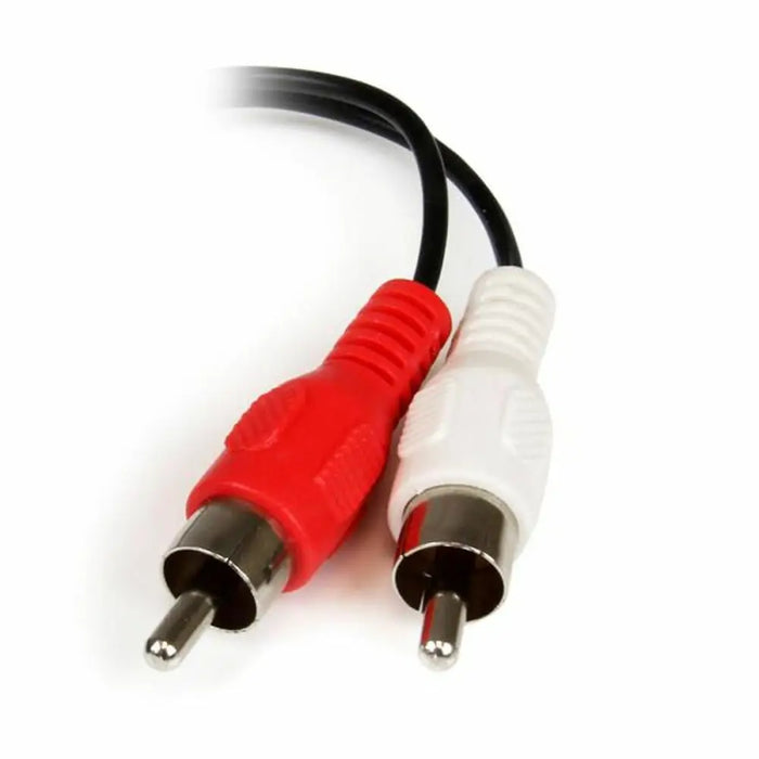 Аудио жак (3,5 mm) разклонител Startech MUFMRCA Черен 0,15 m