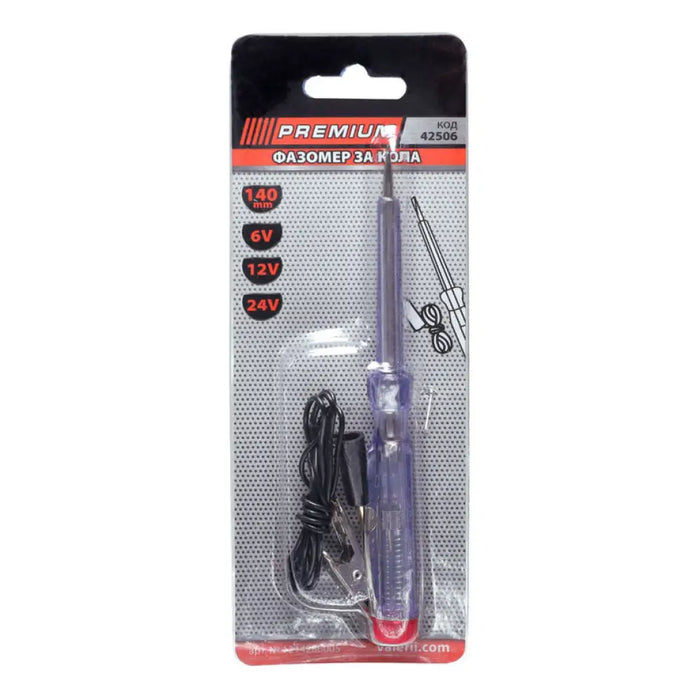 ФАЗОМЕР ЗА КОЛА 6V-12V-24V PRE АВТОМОБИЛЕН ТЕСТЕР ЗА