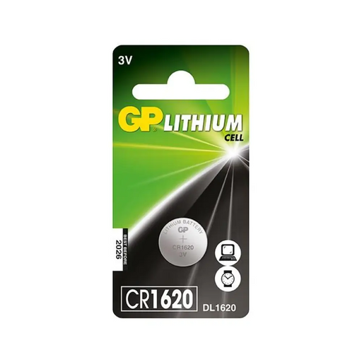 Литиева бутонна батерия GP CR-1620 3V 1бр. в блистер GP